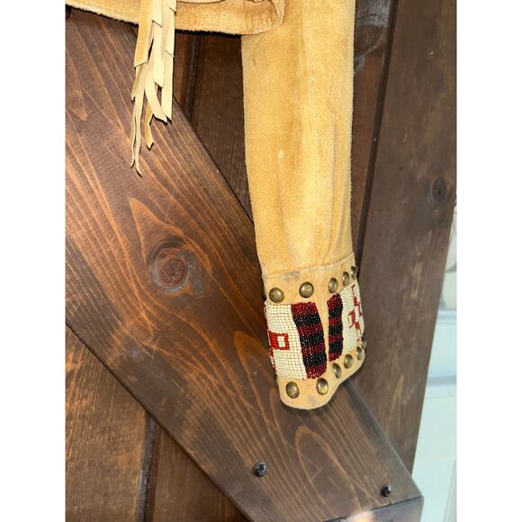 Scully vintage women’s XL leather beaded fringe jacket - Picture 5 of 10